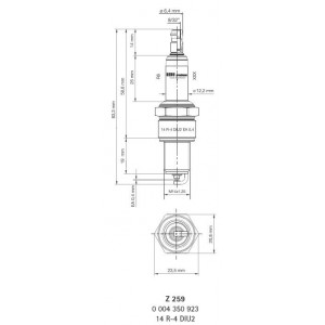 14R-4DIU2-Z259 Bougie d'allumage BERU - Z259